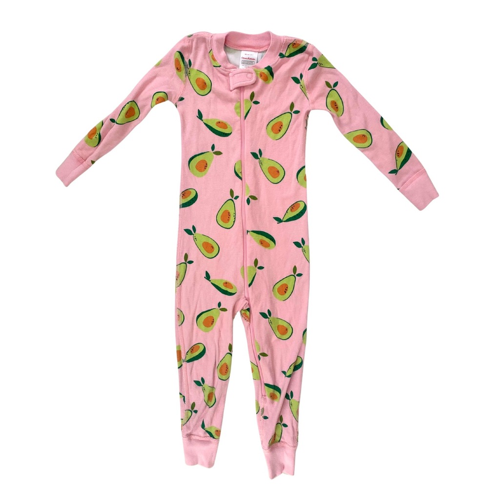 Hanna Andersson Kids - Pink Avocado Print - Organic Cotton Pajamas Size 3T